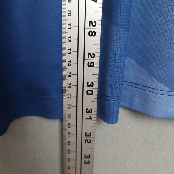 Greg Norman for Tasso Elba Men's Golf Polo XXL Play Dry Snap Button Blue - Picture 9 of 10